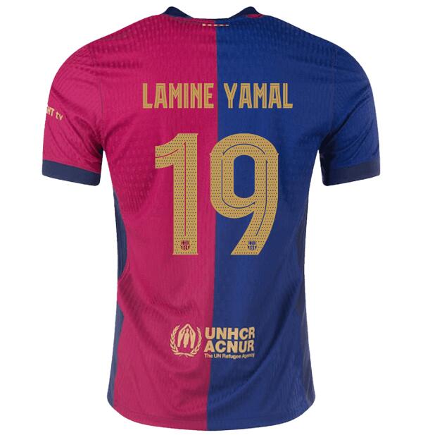 (image for) LAMINE YAMAL #19 Barcelona Home Jersey Player Version 2024/25 - UCL Font